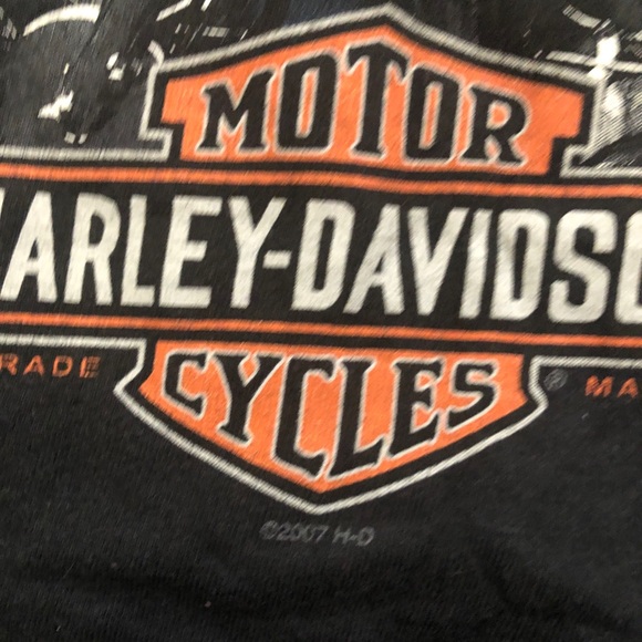harley davidson old dudes ride harder made in the usa graphic t shirt - Picture 2 of 8